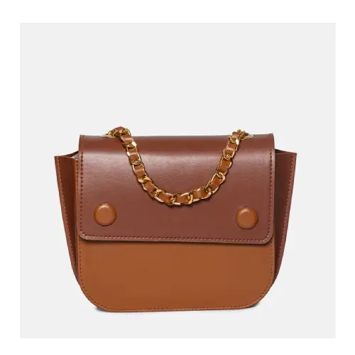 Women's Plastic Chain Leatherette Hand Bag